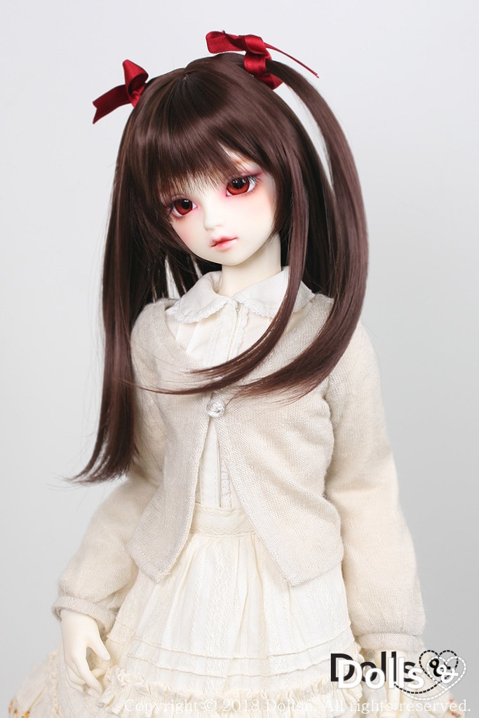 SD DDサイズ耐熱ウイッグ 8~9インチ WM-001 (チョコレート)