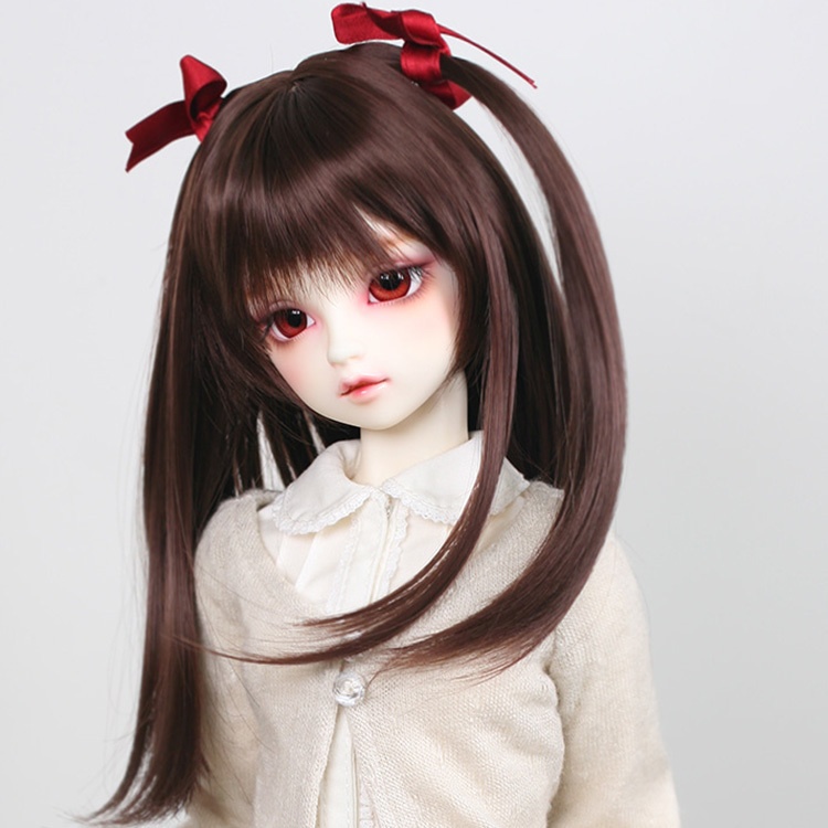 SD DDサイズ耐熱ウイッグ 8~9インチ WM-001 (チョコレート)
