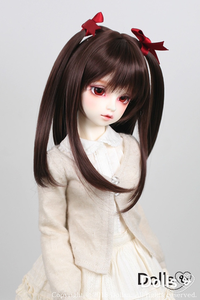 SD DDサイズ耐熱ウイッグ 8~9インチ WM-001 (チョコレート)