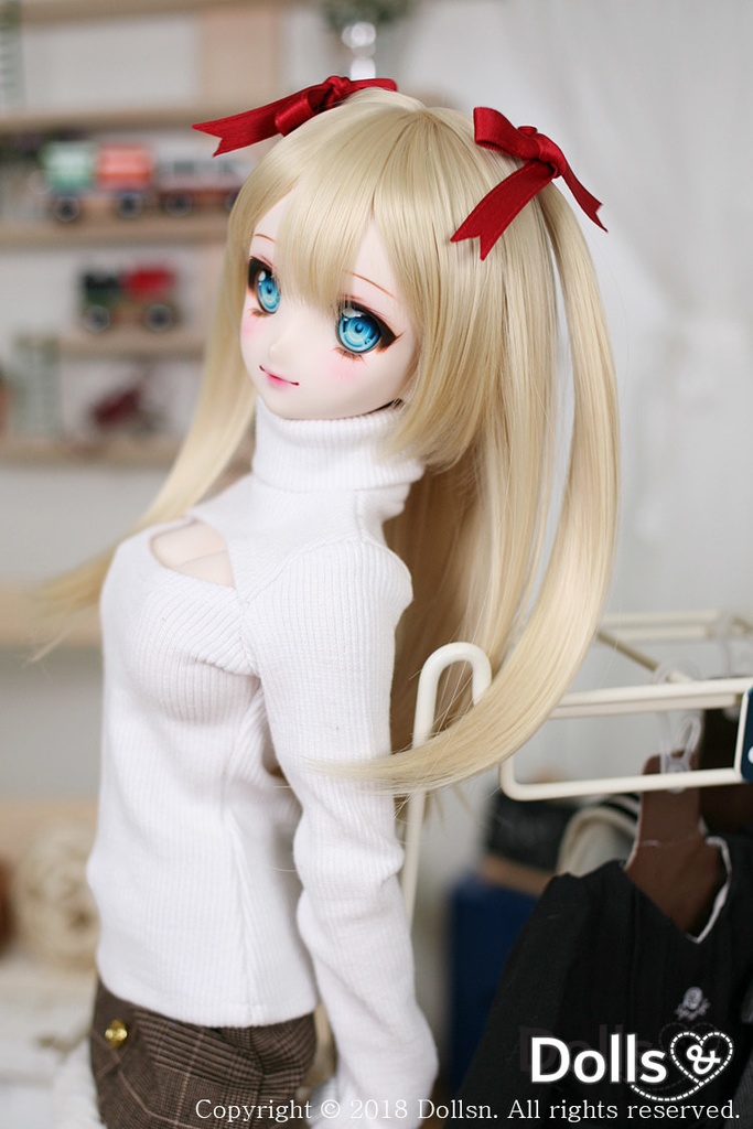 SD DDサイズ耐熱ウイッグ 8~9インチ WM-001 ( シャインブロンド)