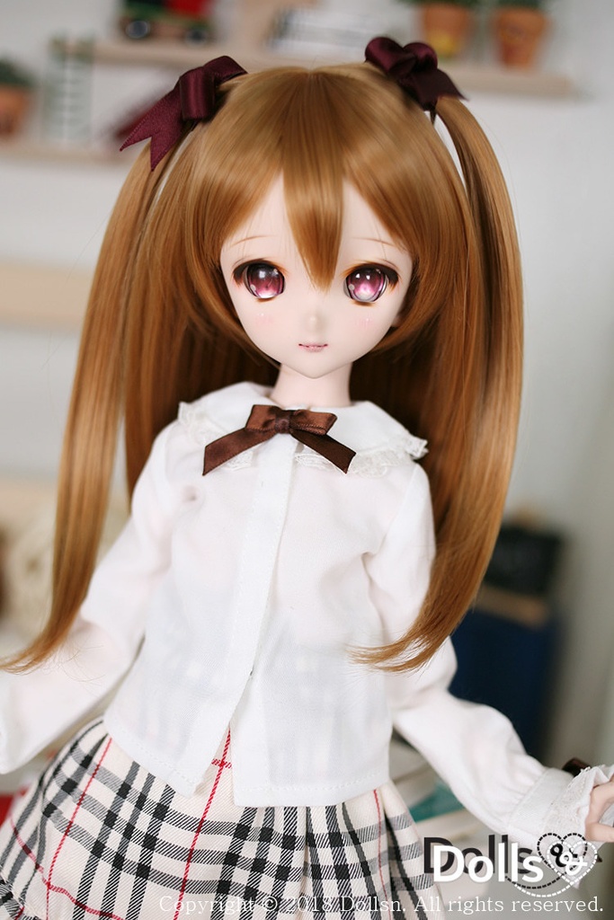 SD DDサイズ耐熱ウイッグ 8~9インチ WM-001 (シュガーキャラメル)