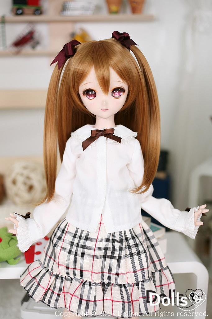 SD DDサイズ耐熱ウイッグ 8~9インチ WM-001 (シュガーキャラメル)