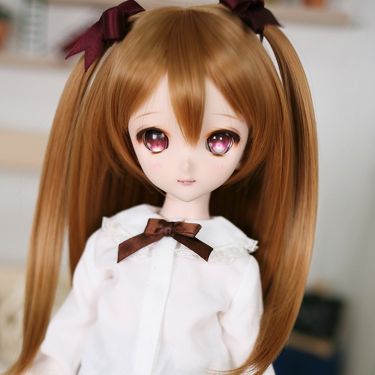 SD DDサイズ耐熱ウイッグ 8~9インチ WM-001 (シュガーキャラメル)