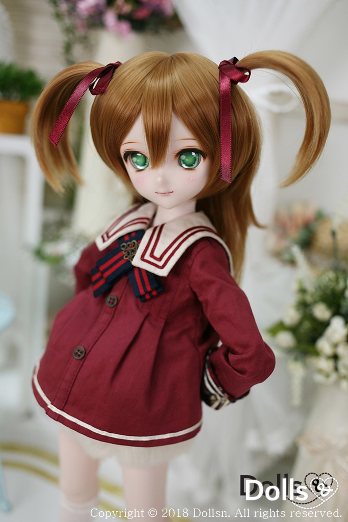 SD DDサイズ耐熱ウイッグ 8~9インチ WM-010 (シュガーキャラメル)