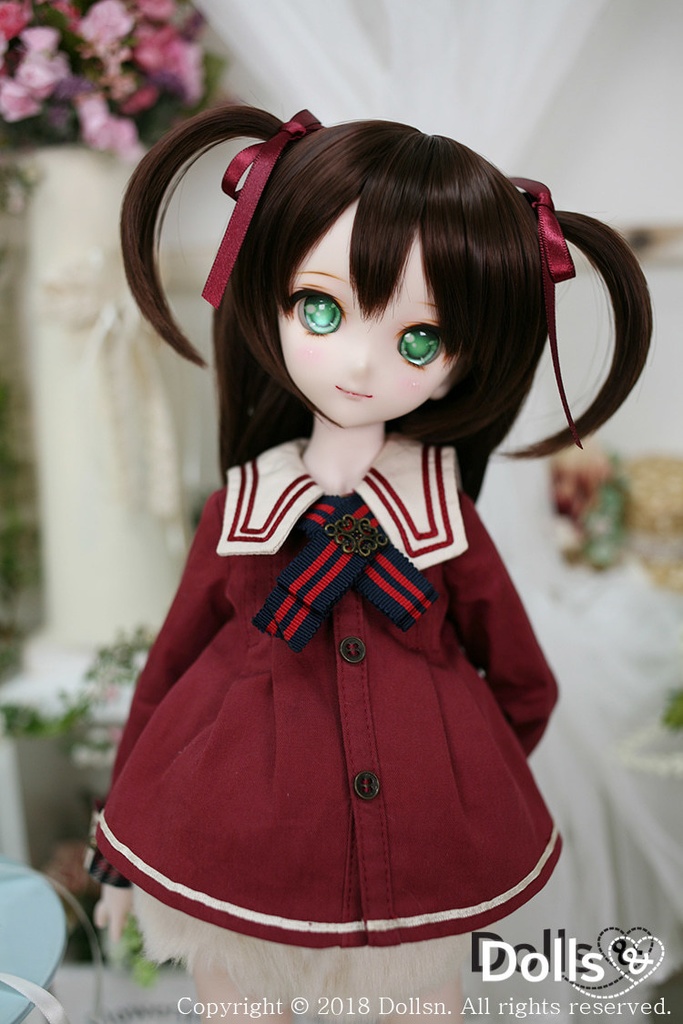 SD DDサイズ耐熱ウイッグ 8~9インチ WM-010 (チョコレート)