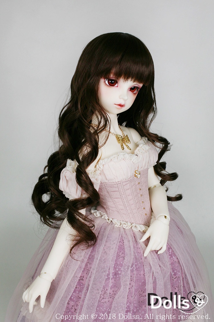 SD DDサイズ耐熱ウイッグ 8~9インチ WM-016 (チョコレート)