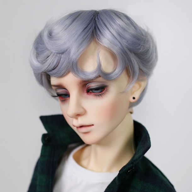 SD DDサイズ耐熱ウイッグ 8~9インチ WM-017 (ブルーシルバー)