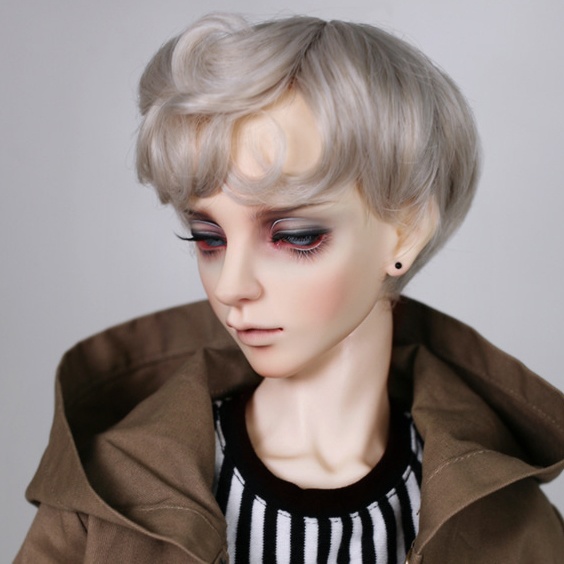 SD DDサイズ耐熱ウイッグ 8~9インチ WM-017 (カプチーノ)