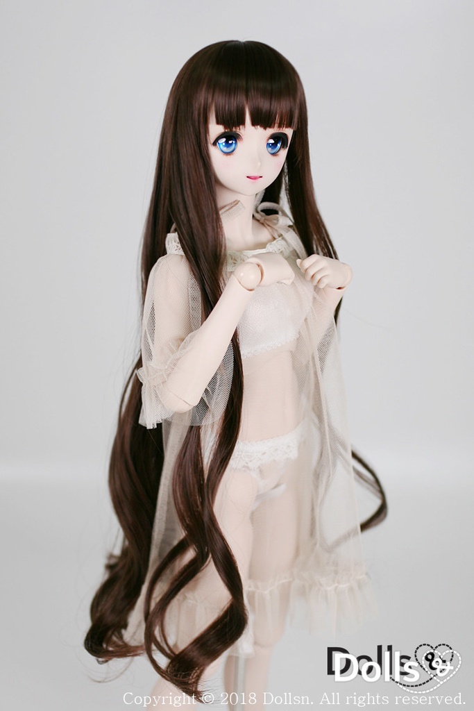 SD DDサイズ耐熱ウイッグ 8~9インチ WM-022 (チョコレート)