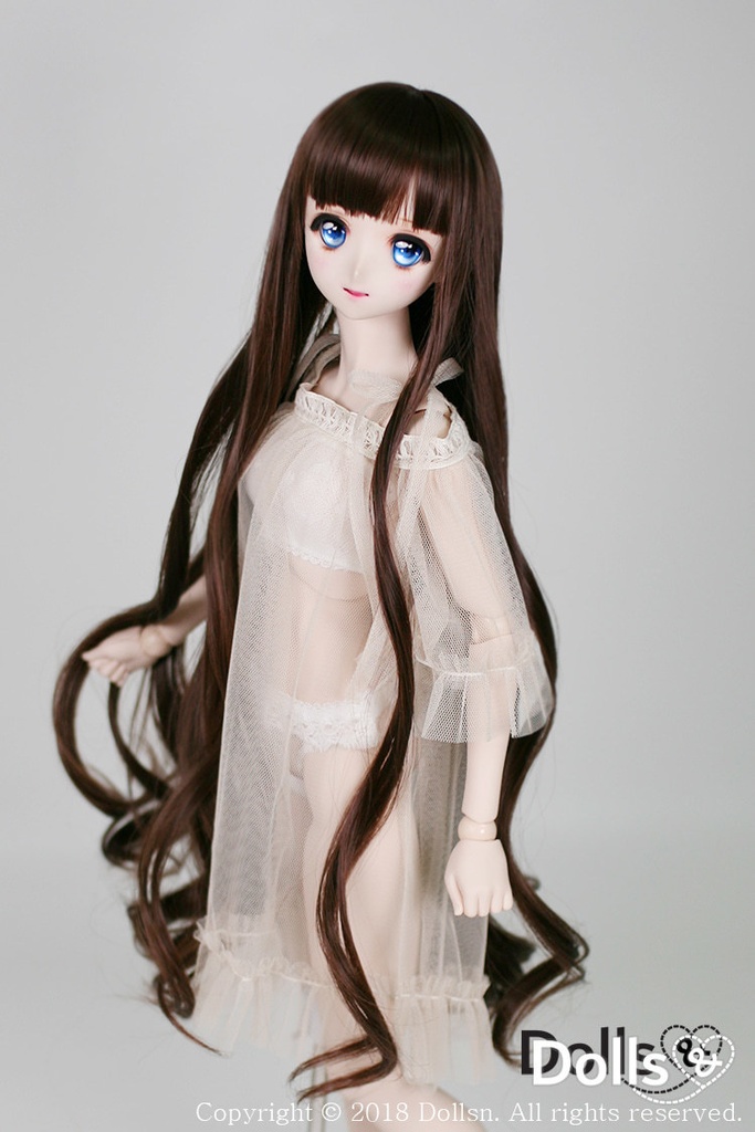 SD DDサイズ耐熱ウイッグ 8~9インチ WM-022 (チョコレート)