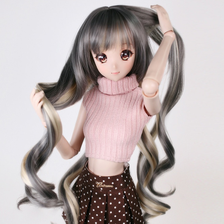 SD DDサイズ耐熱ウイッグ 8~9インチ WM-027 (アッシュベージュ)