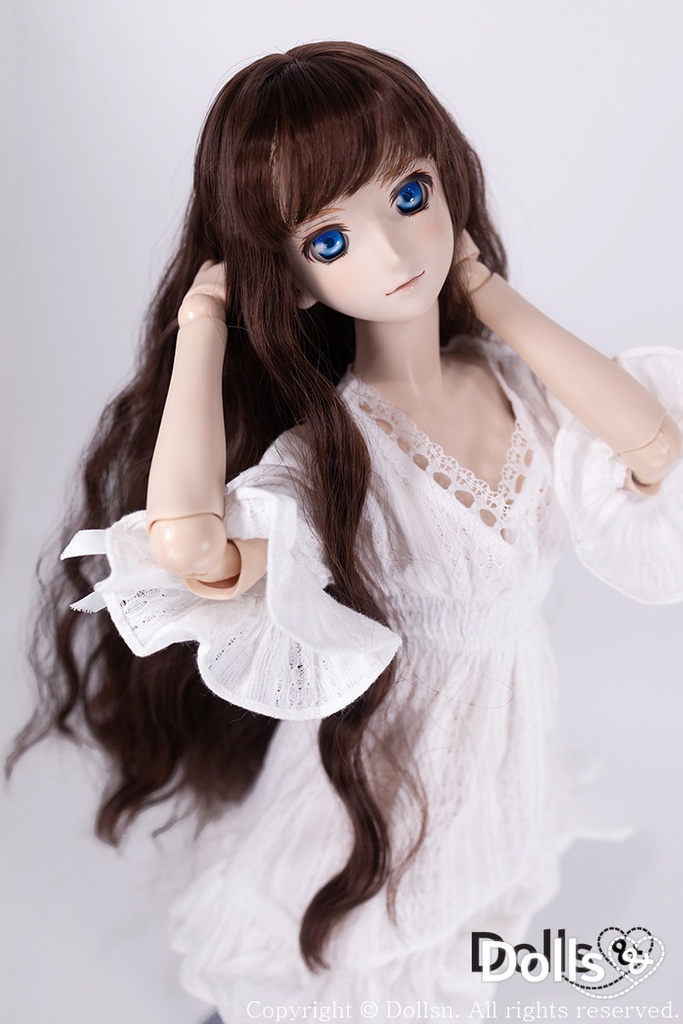 SD DDサイズ耐熱ウイッグ 8~9インチ WM-030 (チョコレート)