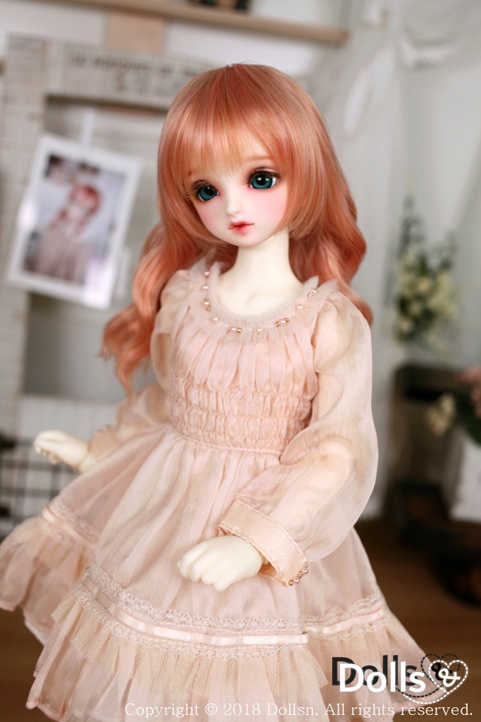 MSD SDMサイズ耐熱ウイッグ 7~8インチ WMM-009 (アプリコット)