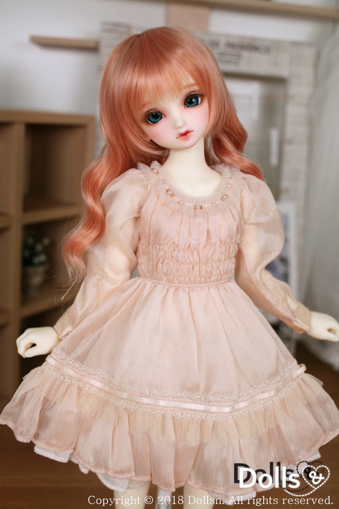MSD SDMサイズ耐熱ウイッグ 7~8インチ WMM-009 (アプリコット)
