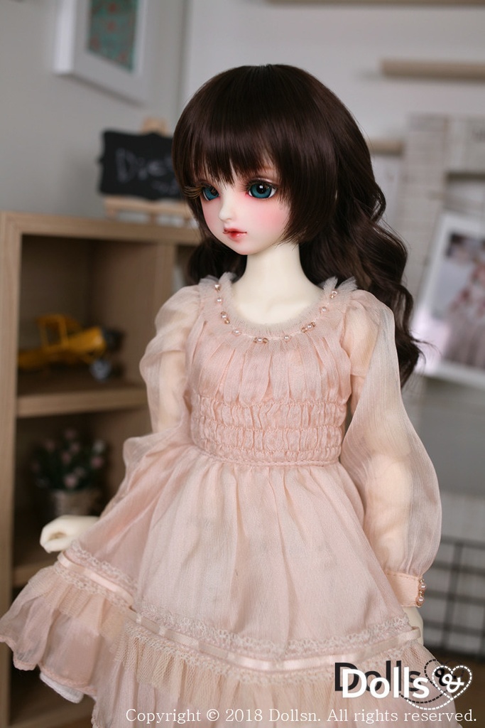 MSD SDMサイズ耐熱ウイッグ 7~8インチ WMM-009 (チョコレート)