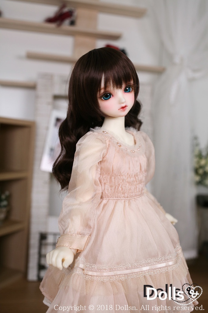 MSD SDMサイズ耐熱ウイッグ 7~8インチ WMM-009 (チョコレート)
