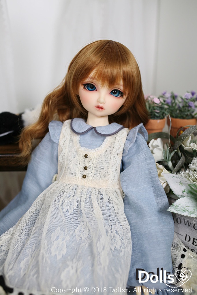 MSD SDMサイズ耐熱ウイッグ 7~8インチ WMM-009 (シュガーキャラメル)