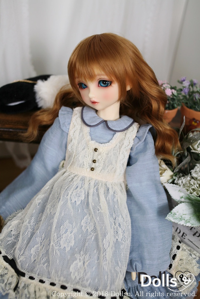 MSD SDMサイズ耐熱ウイッグ 7~8インチ WMM-009 (シュガーキャラメル)