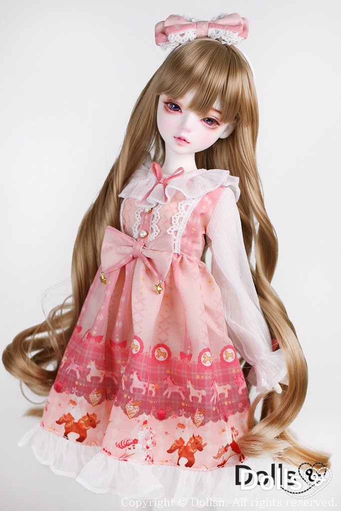 MSD SDMサイズ耐熱ウイッグ 7~8インチ WMM-022 (クリームベージュ)