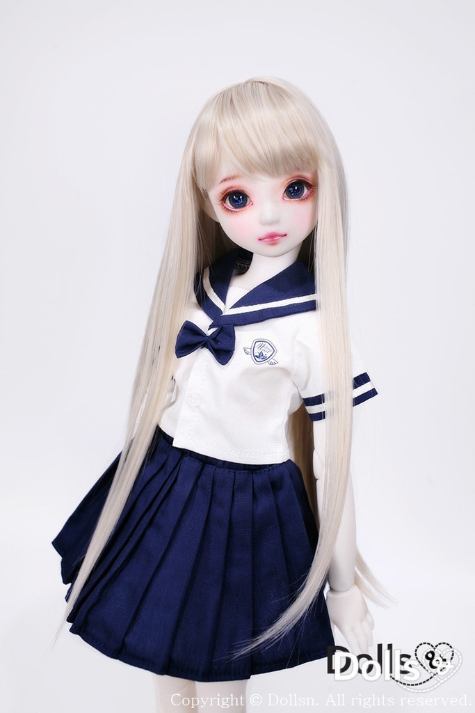 MSD SDMサイズ耐熱ウイッグ 7~8インチ ロングストレート WMM-024 (カプチーノ)