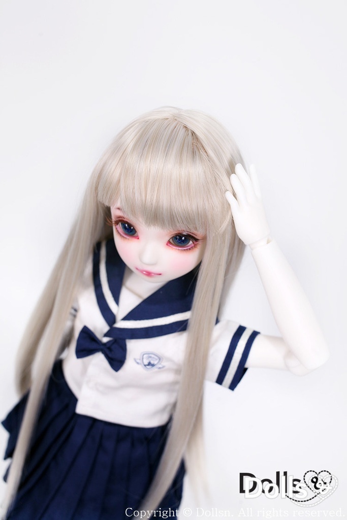 MSD SDMサイズ耐熱ウイッグ 7~8インチ ロングストレート WMM-024 (カプチーノ)