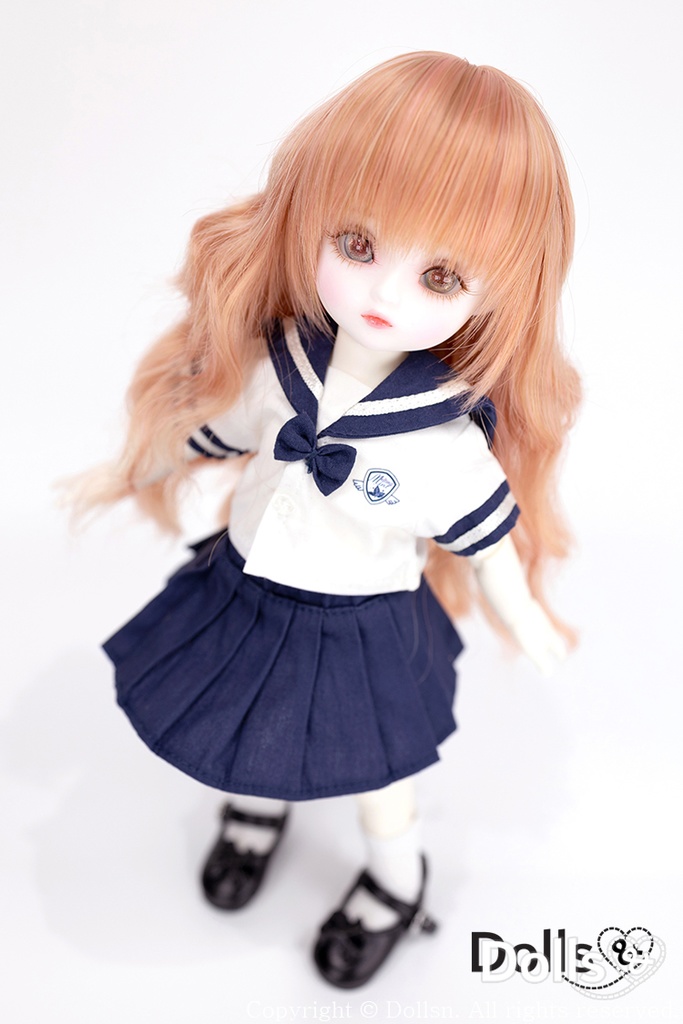 YOsd 幼SD サイズ耐熱ウイッグ 6~7インチ WS-004 (アプリコット)