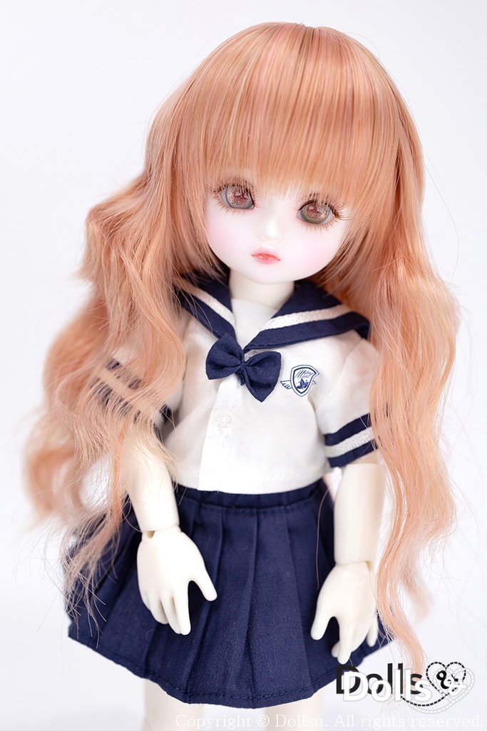 YOsd 幼SD サイズ耐熱ウイッグ 6~7インチ WS-004 (アプリコット)