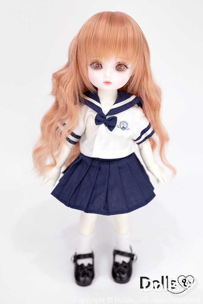YOsd 幼SD サイズ耐熱ウイッグ 6~7インチ WS-004 (アプリコット)