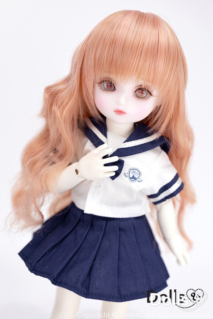 YOsd 幼SD サイズ耐熱ウイッグ 6~7インチ WS-004 (アプリコット)