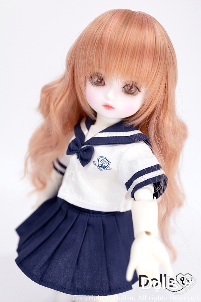 YOsd 幼SD サイズ耐熱ウイッグ 6~7インチ WS-004 (アプリコット)