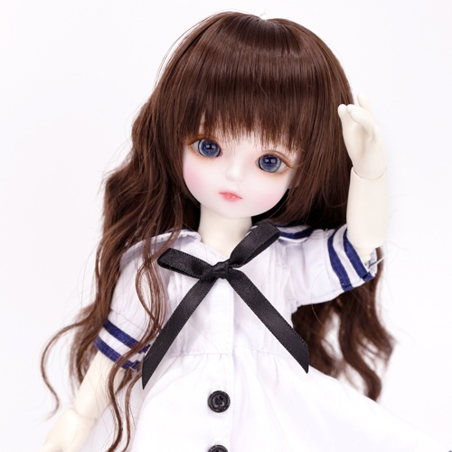 YOsd 幼SD サイズ耐熱ウイッグ 6~7インチ WS-004 (チョコレート)