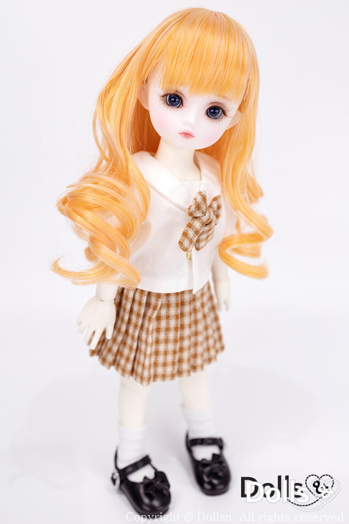 YOsd 幼SD サイズ耐熱ウイッグ 6~7インチ WS-016 (ベビーピーチ)