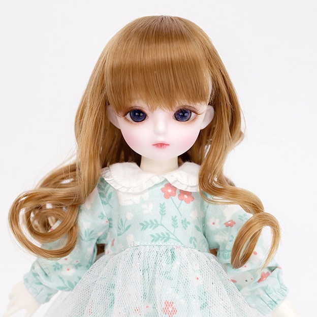 YOsd 幼SD サイズ耐熱ウイッグ 6~7インチ WS-016 (シュガーキャラメル)