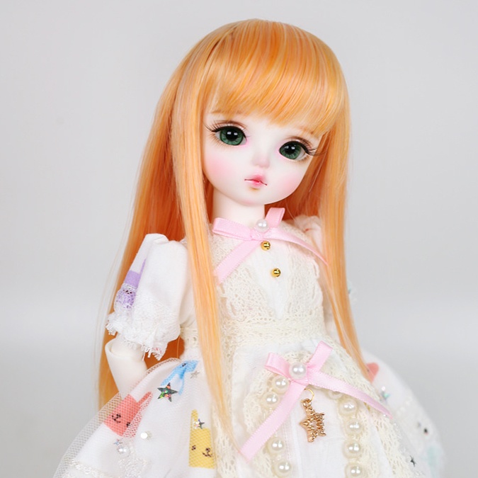 YOsd 幼SD サイズ耐熱ウイッグ 6~7インチ WS-024 (ベビーピーチ)