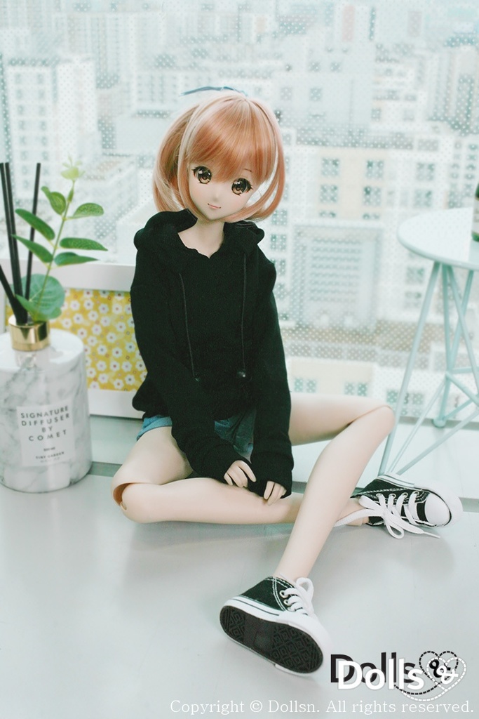 フード付きTシャツブラック 1/3 SD