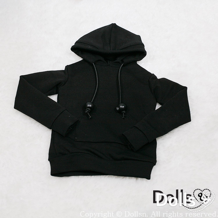 フード付きTシャツブラック 1/3 SD