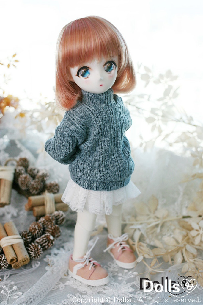 タートルネックニットブルー 1/6 USD 