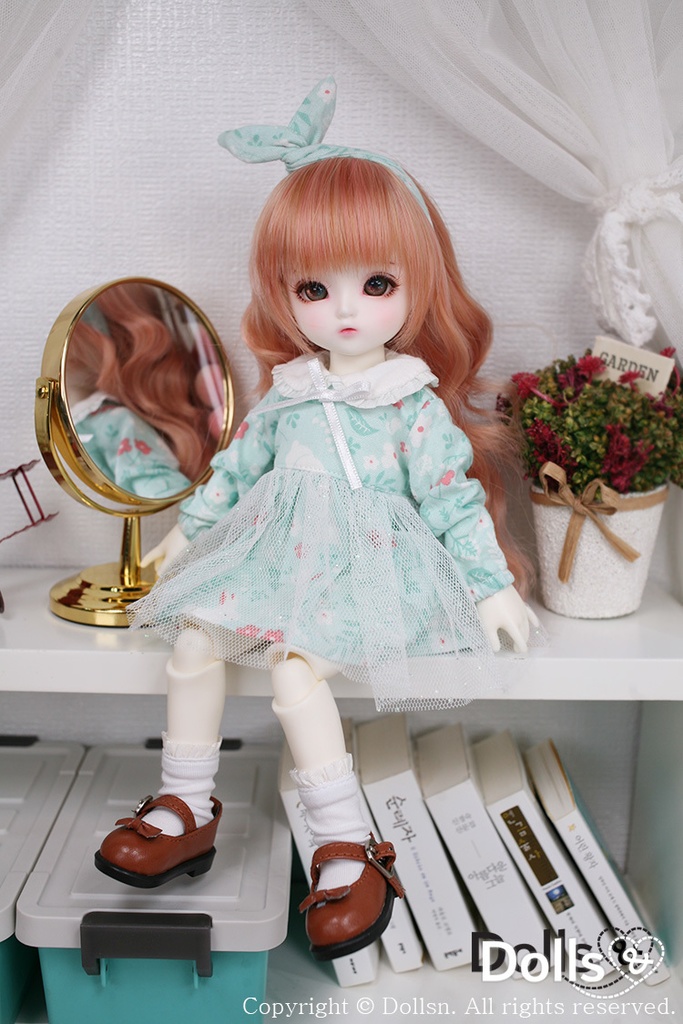 ミントの花柄ワンピース 1/6 USD 
