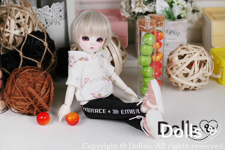 ホワイトフードTシャツ 1/6 USD