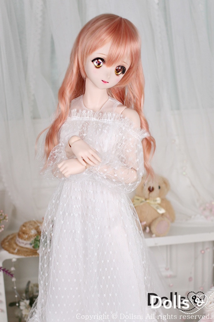 シャーリングレースドレスホワイト 1/3 SD 