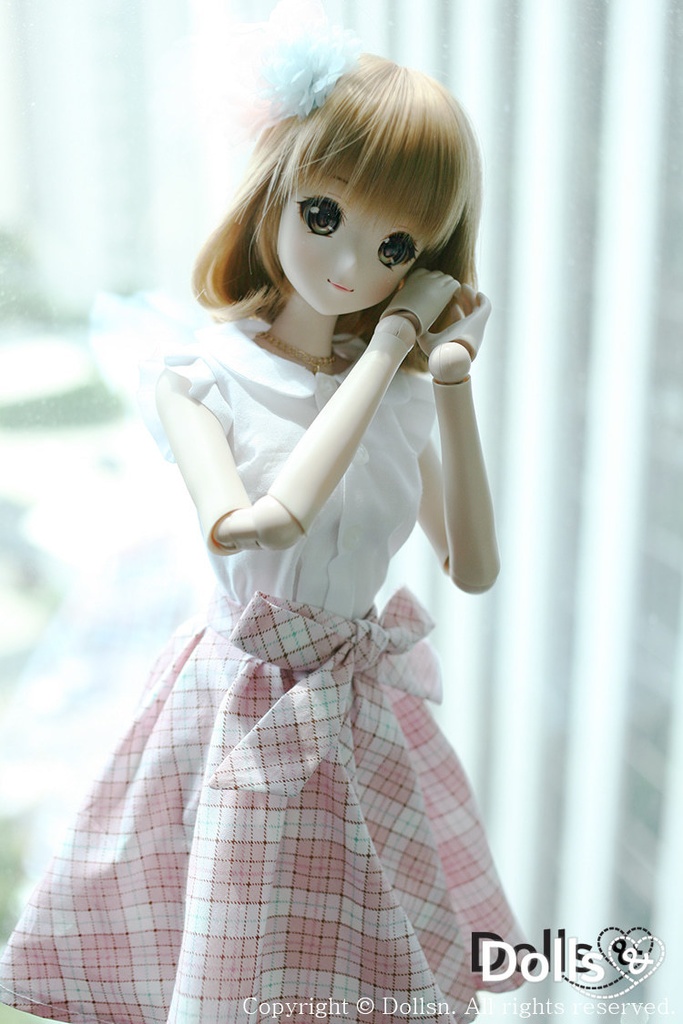 ノースリブブラウスとフレアスカートセット 1/3 SD 