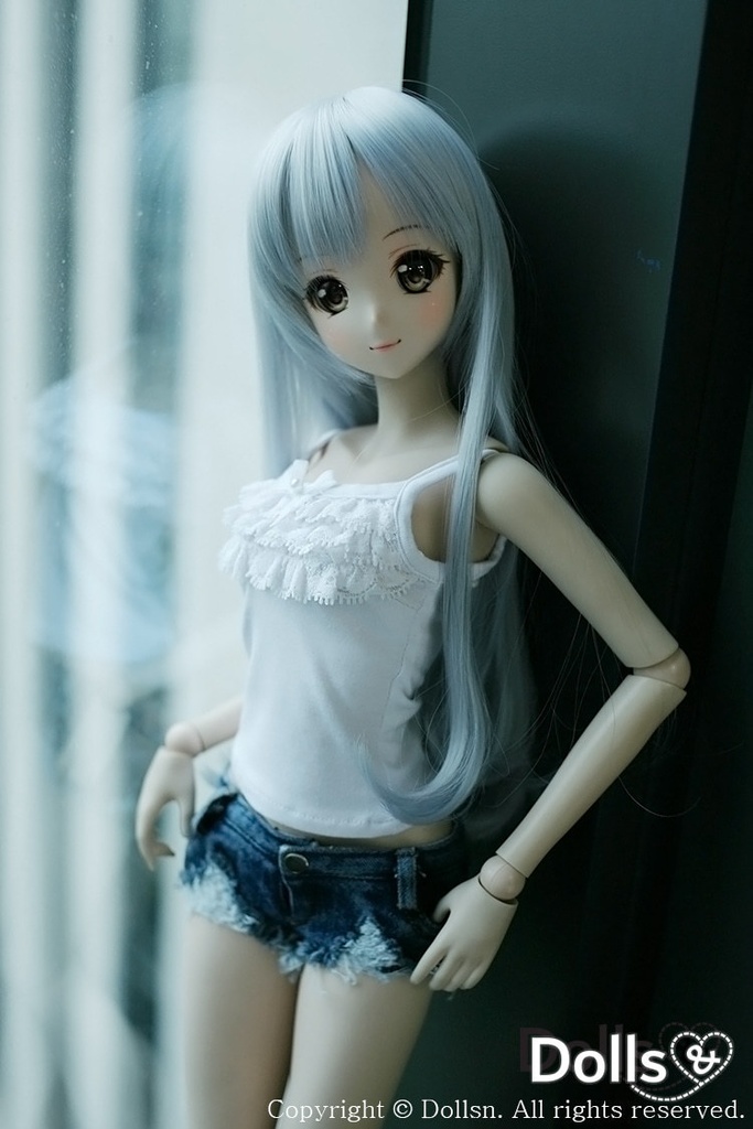 レースとリボン付きキャミソールホワイト 1/3 SD 