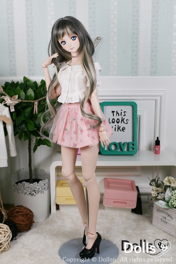 イチゴ柄シアースカート 1/3 SD 