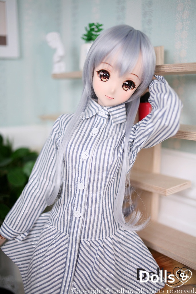 ストライプシャツワンピース 1/3 SD 