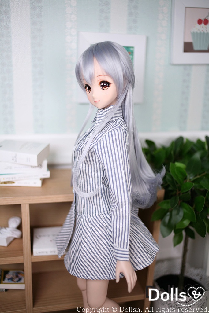 ストライプシャツワンピース 1/3 SD 