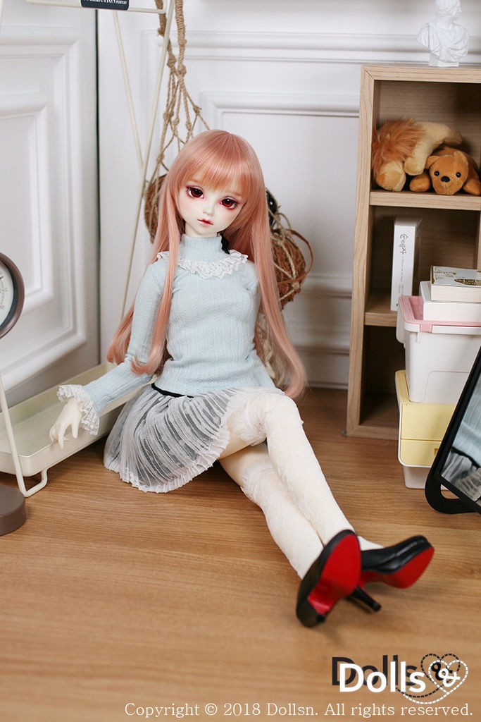 レース付きタートルネックニット 1/3 SD 