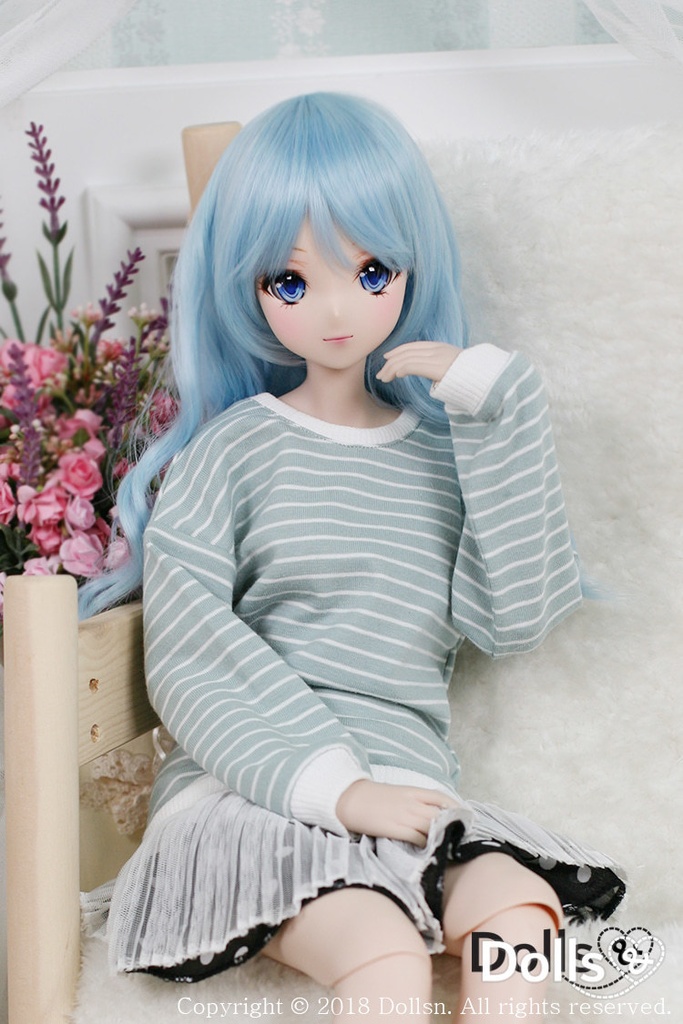 ストライプラウンドTシャツミント 1/3 SD 