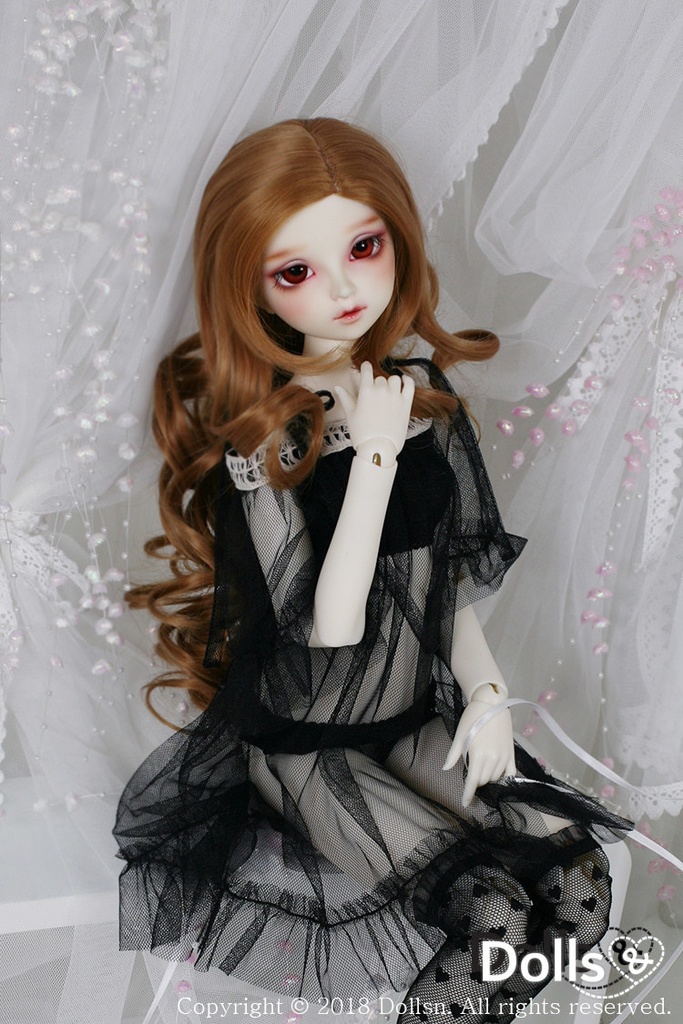 シースルーシフォンワンピースセットブラック 1/3 SD 