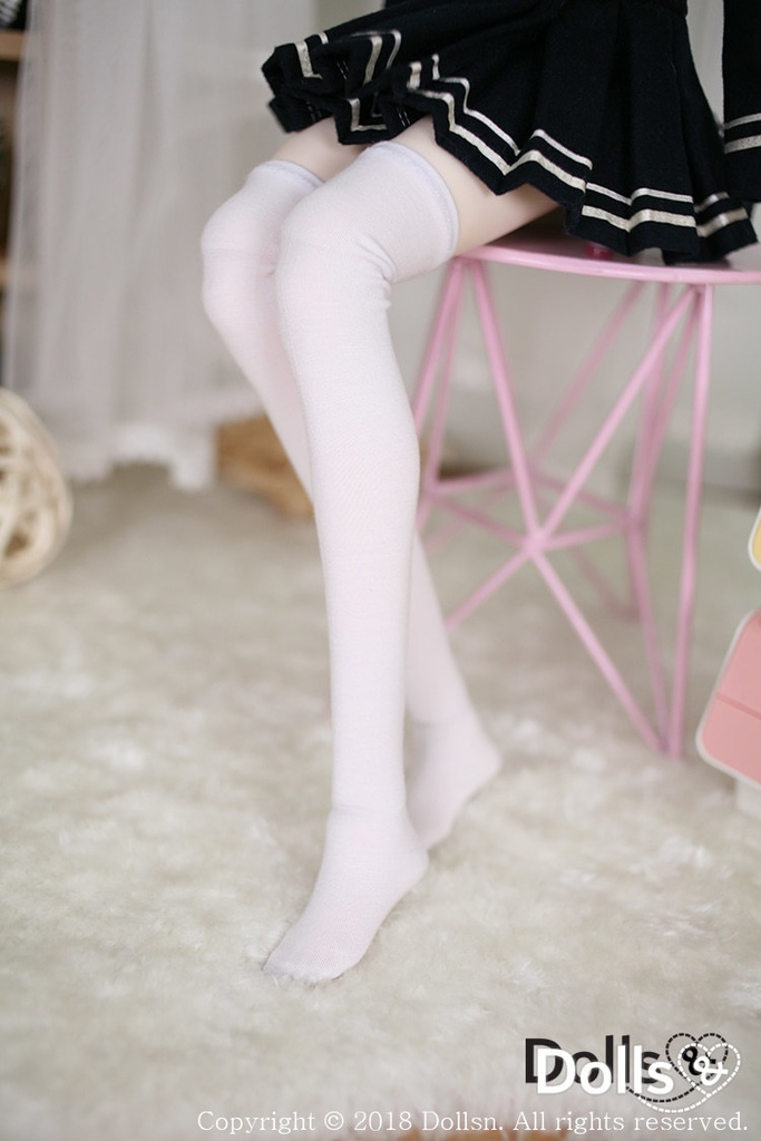 オーバーニーソックスホワイト 1/3 SD 