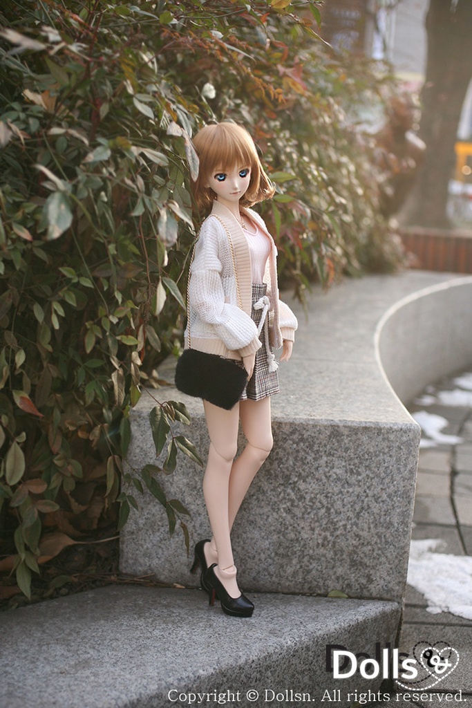 カーディガンとニットとスカートのセット 1/3 SD